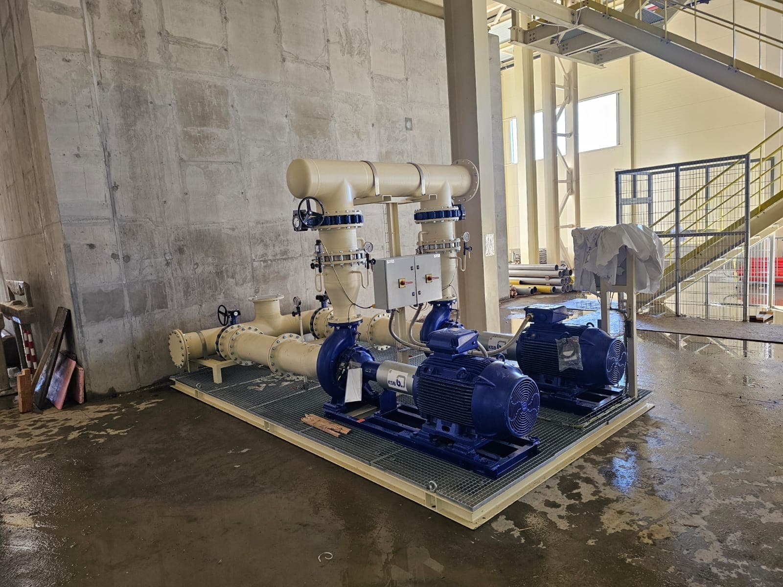 Supply and Installation of Chillers, Heat Pumps and Water Softening Systems — site photo