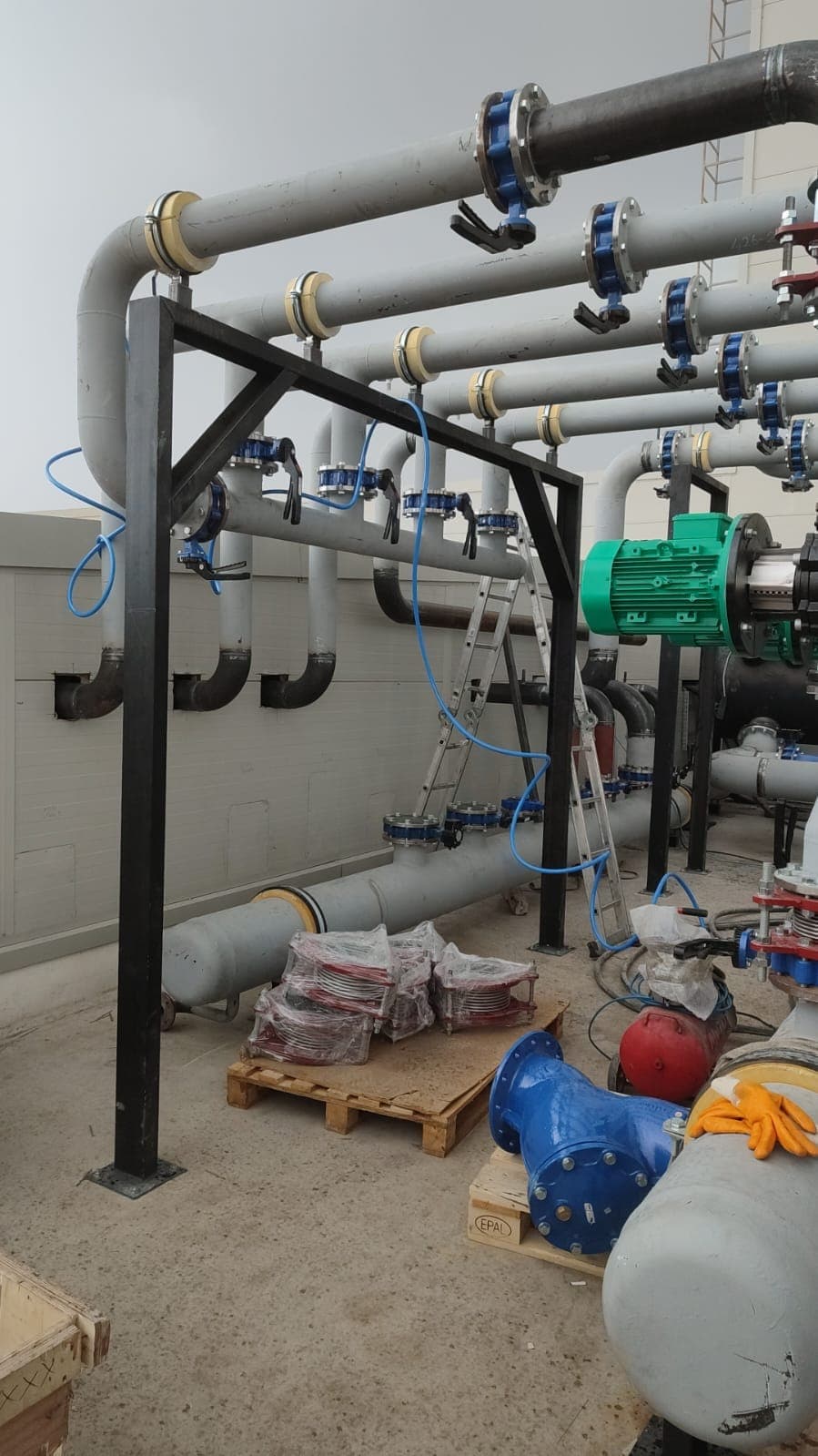 Supply and Installation of Chillers, Heat Pumps and Water Softening Systems — site photo