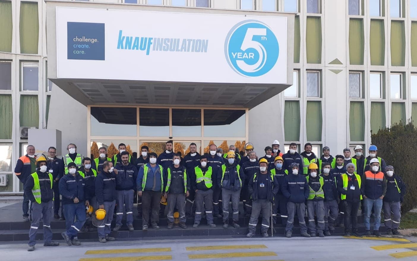 Our team on site at Knauf Insulation